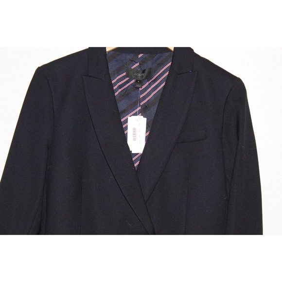 NWT J. Crew Dover Blazer Suit Jacket Navy Blue G7102 Women's Size 6 H14488 - Picture 5 of 12